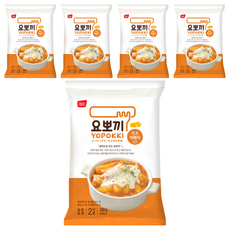 YOPOKKI 芝士味辣炒年糕 袋裝 微波加熱即食, 240g, 5包