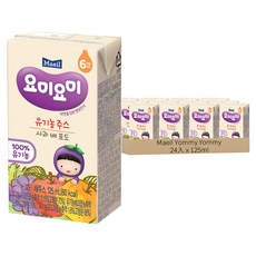 Maeil Yommy Yommy 每日 Yomi Yomi 嬰幼兒果汁, 125ml, 24入