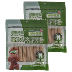 Chewy Time 健康時刻 全犬用螺旋無榖潔牙骨, 關節養護 長, 120g, 2包