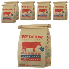 RED COW 紅牛 全脂奶粉, 6包, 1.5kg