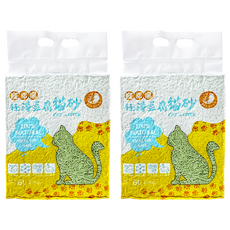 寵幸福 極淨豆腐貓砂 2包 綠茶 6L 凝結型