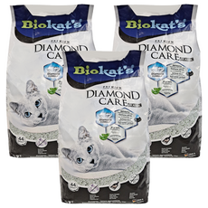 Biokat's 碧歐貓 德國寶凱雙鑽雙效貓砂 快速凝結 有效除臭 寵物貓砂, 原味, 8L, 3包