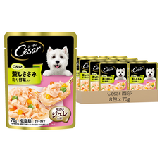 Cesar 西莎 成犬 蒸鮮包, 低脂雞肉 + 蔬菜, 70g, 8包
