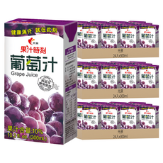 光泉 果汁時刻葡萄汁, 300ml, 72入