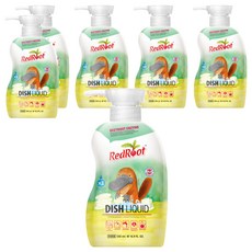 Redroot 蔬果奶瓶洗潔劑, Dish Liquid, 低刺激, Dermatologically Tested, 500ml, 6瓶