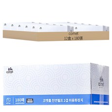 comet 天然紙漿美容紙巾, 1入, 12盒