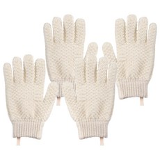 FaSoLa 5指沐浴手套, 白色, 2個, 2雙