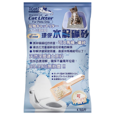 iCat 寵喵樂 環保可沖馬桶水解礦砂 6L 天然深層礦土原料 99.99%無粉塵, 4.5kg, 1包, 櫻花
