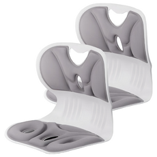 SIANG SI 矯姿護腰椅靠 兒童款 灰色 35 x 30 x 34cm 2個