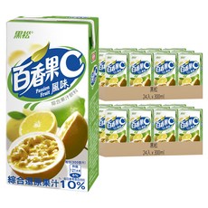 黑松 果汁C系列 百香果, 300ml, 48入