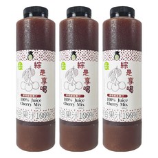TAIWAN SWEET FARM 台灣好田 綜是享喝100%櫻桃綜合果汁, 880ml, 3瓶