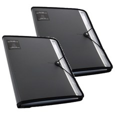 morning glory 多功能文件夾, 2本, 灰色