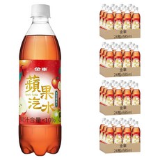 金車 蘋果汽水 清香蜜蘋果 果汁含量<10% 綿密爽口氣泡 台灣味, 585ml, 96瓶