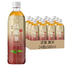 波蜜 靠茶 烏龍茶, 580ml, 24瓶
