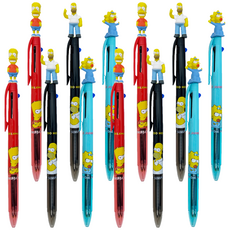 hM PLUS 辛普森家庭造型原子筆3入組, 0.5毫米, 霸子 + 荷馬 + 奶嘴, 4組