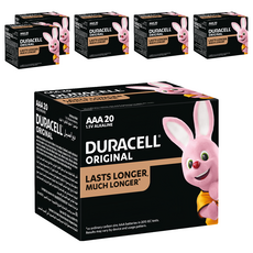 台灣公司貨 DURACELL 金頂 經典AAA鹼性電池 4號, 20個裝, 6盒