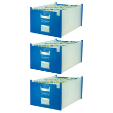 DaTaBanK 三田文具 A4 站立式31層風琴夾 OT-A431 33.8 x 24.2 x 6cm, 藍色, 3個