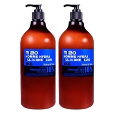 KIROCOS NATURAL SOO 男士保溼全效修護精華液 1KG，含玻尿酸, 2瓶