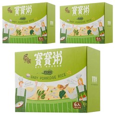 王朝寶寶粥 6包入 菠菜銀魚口味 寶寶副食品 營養米粥 方便即食, 菠菜銀魚, 900g, 3盒