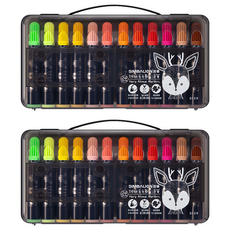 SIMBALION 雄獅 毛毛獸彩色筆, 24色, 2盒