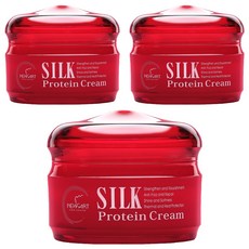 NEWART 新技 Silk Protein Cream, 強韌滋養, 抗毛躁修復, 光澤柔順, 熱損傷防護, 75ml, 3罐, 紅寶石