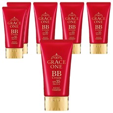KOSE 高絲 GRACE ONE 極上活妍 特濃彈力BB霜 SPF35 PA+++ 美容液80% 溫水可卸 遮蓋小細紋 02, 自然色, 50g, 6條