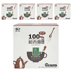 歐可茶葉 港式鴛鴦奶茶, 紐西蘭奶粉, 三合一沖泡包, 24g, 10包, 5盒