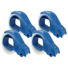 ABEL 力大牌 斜利切防回黏封箱切台, 藍色, 4個