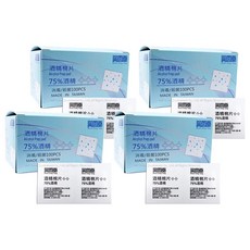 巽風堂 酒精棉片, 100片, 4盒