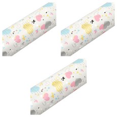 Good Given 文字愛心金屬捲筒包裝紙, 3個, 白色