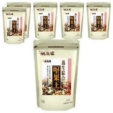 元氣家 養生綜合堅果王 多種堅果與果實 非油炸 低溫烘焙, 200g, 6包