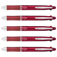 PILOT 百樂 4+1多功能筆桿 PBKHDF-1SFN-R 0.7mm, 酒紅色, 5支