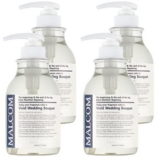 MALCOM 瑪律科姆 自然植萃柔敏香氛潤髮乳 婚禮捧花, 520ml, 4瓶