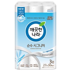 KleanNara 可綠納樂 三層柔軟捲筒衛生紙 27m 30捲, 1袋