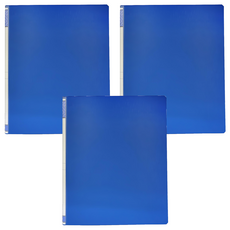 STRONG 自強文具 505A 圓型2孔夾, 藍色, 3本