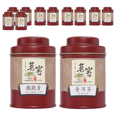 CAOLY TEA 茗窖茶莊 好事成雙茶葉禮盒, 鐵觀音20g + 普洱茶20g, 6盒