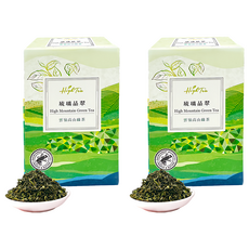 High Tea 伂橙 雲嶺高山綠茶 琉璃晶翠 高山茶, 10包, 2盒, 2.5g