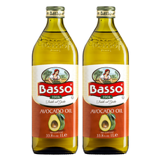Basso 巴碩 100%酪梨油，含84%單元不飽和脂肪，非基改無農藥，發煙點高達255度，適合高溫烹調, 1L, 2瓶