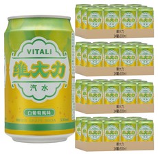 維大力 白葡萄風味汽水, 330ml, 96罐
