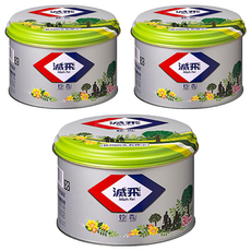 滅飛 蚊香鐵罐 30片, 3罐, 375g