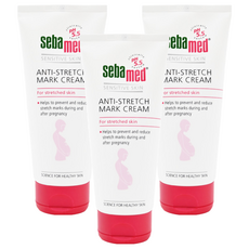 施巴sebamed 美體撫紋霜 200ml，三重植物自然功效，加強修復懷孕肌膚，乳霜質地，好抹好吸收，低敏低刺激, 3條
