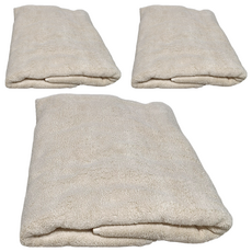 LIFE 來福牌 飯店訂製浴巾 尺寸為68x152cm 重750g 台灣產, 原棉, 3條