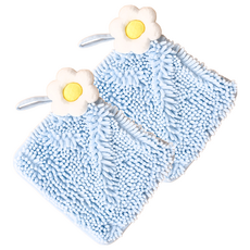 雞蛋花擦手巾 25 x 25cm 柔軟吸水珊瑚絨, 2條