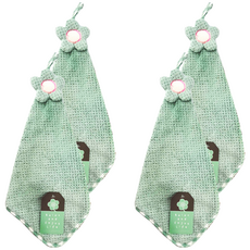 巧巧 太陽花菠蘿格擦手巾 顏色隨機 可愛造型 柔軟吸水, 4條