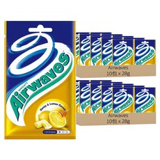 Airwaves 超涼無糖口香糖，蜂蜜檸檬口味，清涼感受，持久清爽, 28g, 20包