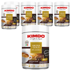 KIMBO 金牌100%阿拉比卡咖啡粉, 250g, 6罐