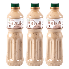 藻作坊 日式焙煎胡麻沙拉醬 600ml 濃郁芝麻香氣 健康美味沙拉首選, 3瓶