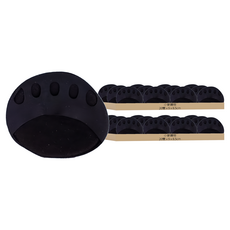 小麥購物 五指腳掌墊 D027 黑色 7g, 20雙