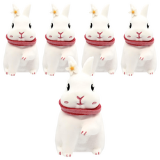 O'Pretty 歐沛媞 室內車用香氛擴香石擺飾 可愛兔 粉色, 5個, 無香