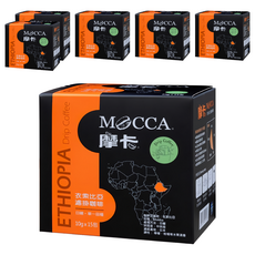 MOCCA 摩卡 衣索比亞濾掛咖啡, 10g, 15包, 6盒